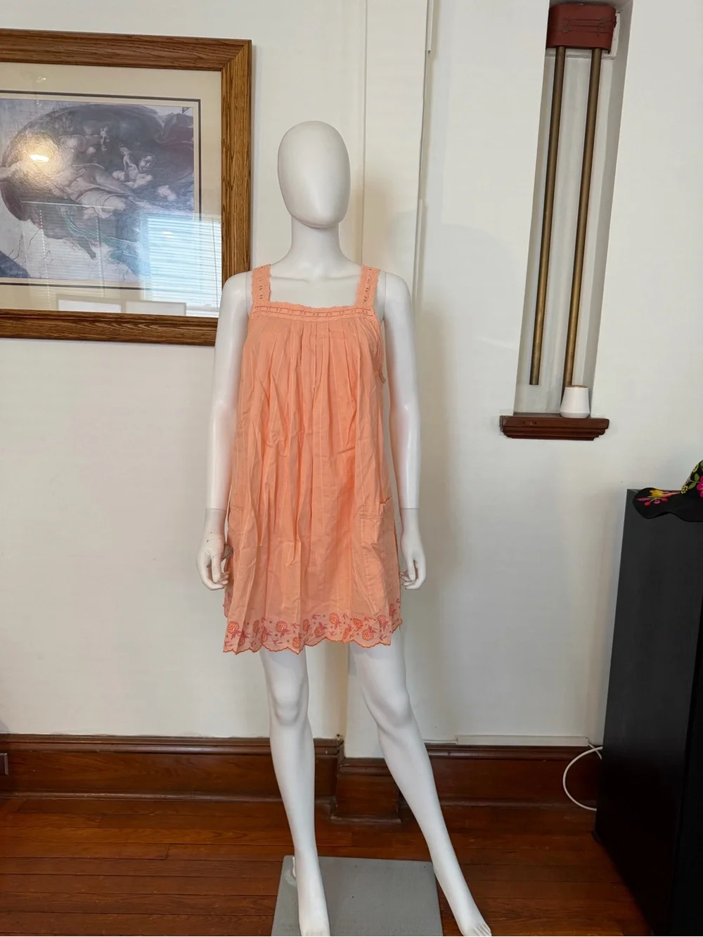 NWT Free people latecia embroidered mini dress M